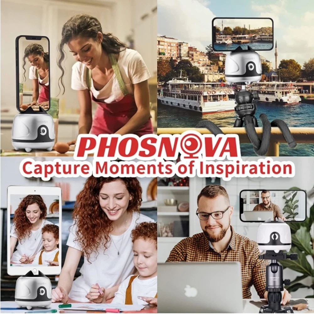 PHOSNOVA 2022 New Upgrade Auto Face Tracking Phone Holder